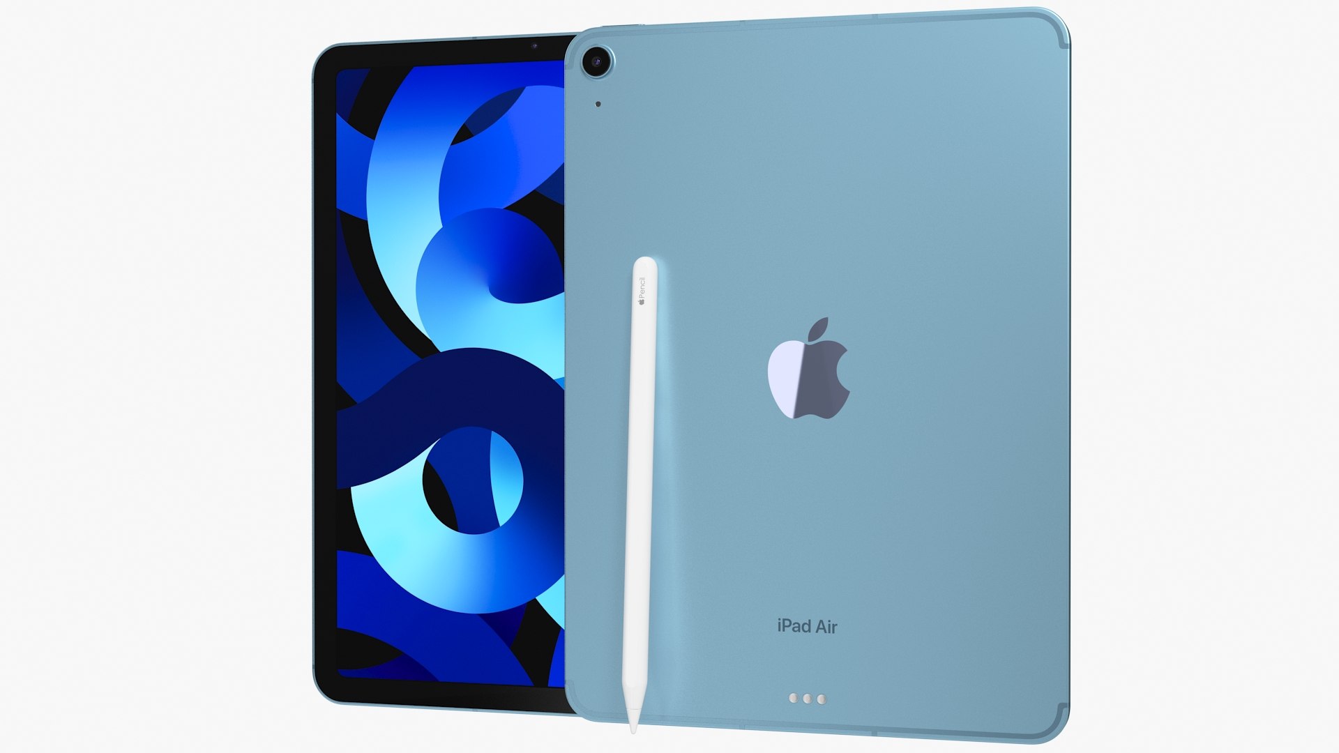 Apple IPad Air 2022 5th Gen WiFi And Cellular With Pencil Blue 3D