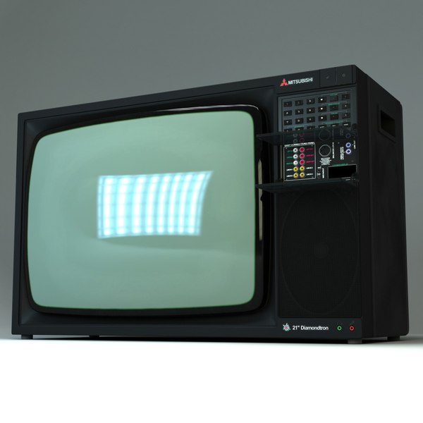 90年代三菱ブラウン管テレビ3Dモデル - TurboSquid 969540