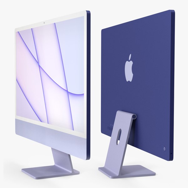 Apple iMac 2021 Lila 3D-Modell - TurboSquid 1763732