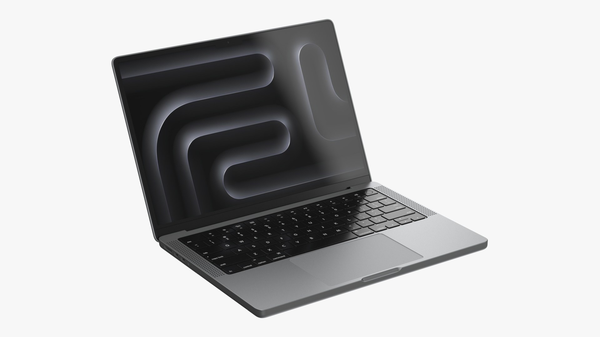 3D Apple MacBook Pro 14-inch M3 Silver Model - TurboSquid 2149178