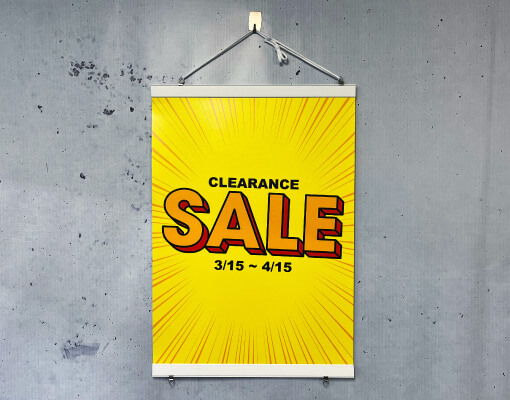 ポスター ＋ タペストリー加工セット - 看板製作、ポスター印刷ならP-0