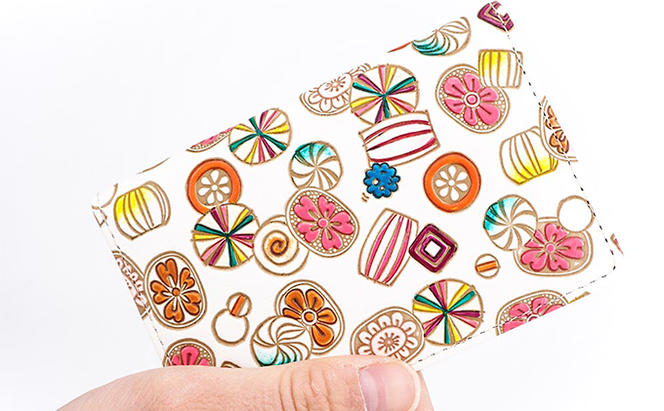 パスカードホルダー 飴 文庫屋大関 名刺入れ パスケース カード