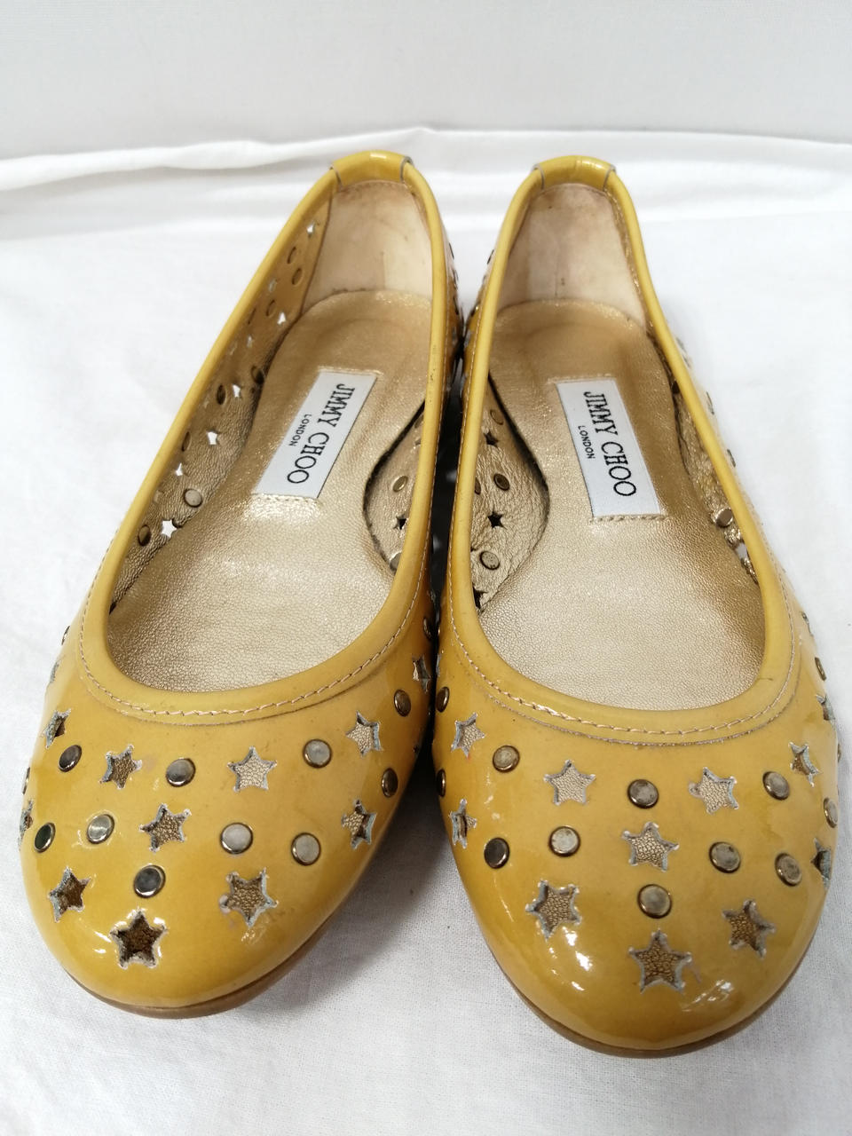 ジミー チュウ(JIMMY CHOO)|スター×スタッズフラットシューズ|【ハード