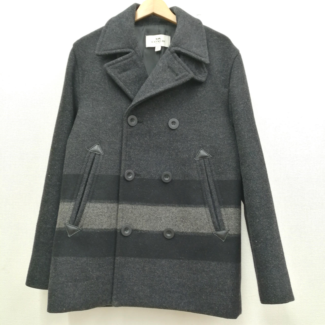 コーチ(COACH)|レザートリミングボーダーPコート|【ハードオフ公式通販