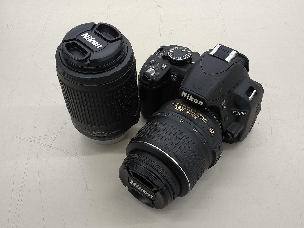 週末sale】Nikon D3100 ダブルズームキット☆VRレンズ2本付☆ ニコン