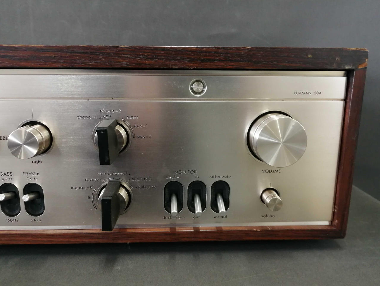 LUXMAN L‑504 プリメインアンプ 元箱付き 名機 ビンテージ LUXMAN L
