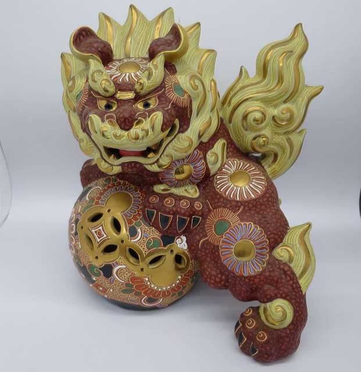 九谷焼|玉乗り獅子|【ハードオフ公式通販】オフモール|1030790000013636