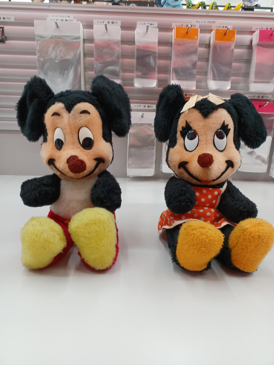 ディズニー(DISNEY)|ミッキー ミニー ヴィンテージぬいぐるみ|【ハード