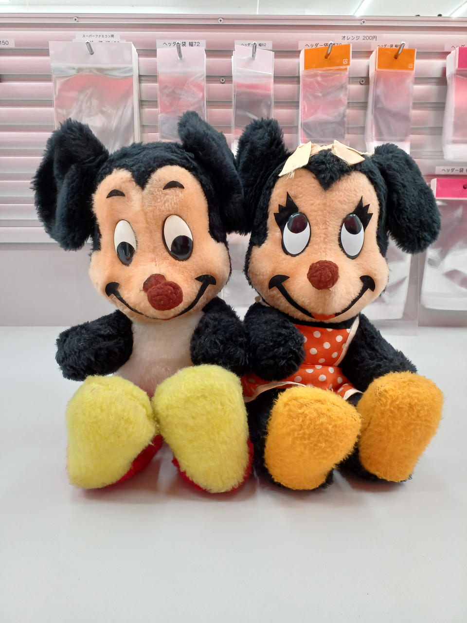 ディズニー(DISNEY)|ミッキー ミニー ヴィンテージぬいぐるみ|【ハード