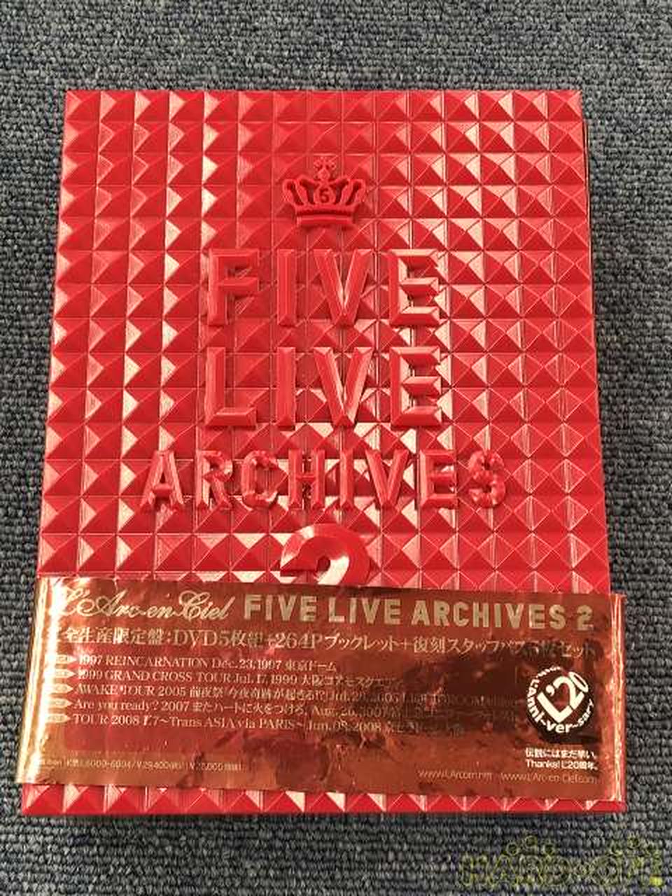 L'ARC?EN ?CIEL(ラルク アン シエル)|FIVE LIVE ARCHIVES 2|HARDOFF