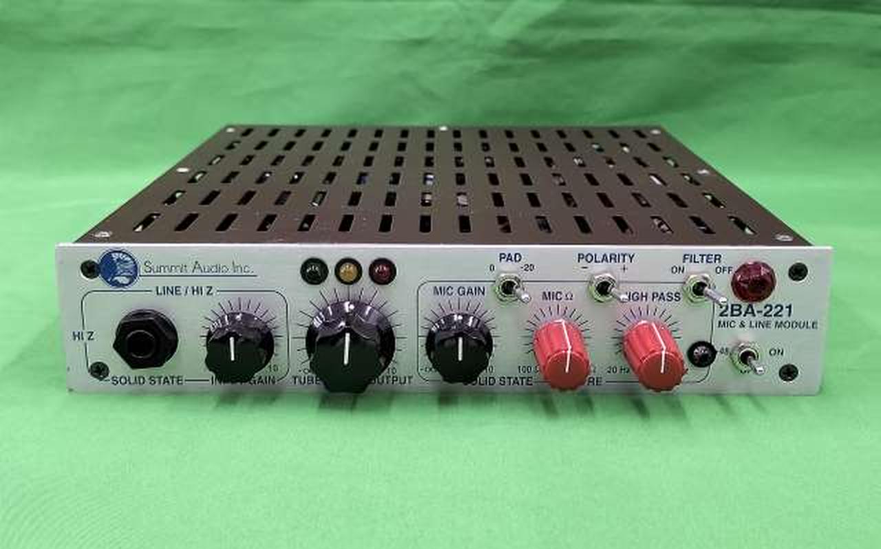 サミットオーディオ(SUMMIT AUDIO)|真空管マイクプリアンプ 【2BA-221