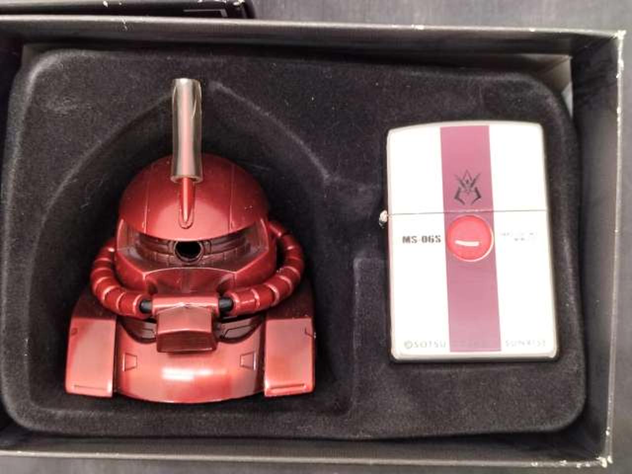 バンプレスト(BANPRESTO)|ZIPPO ヘッドスタンドモデル MS-06シャア専用