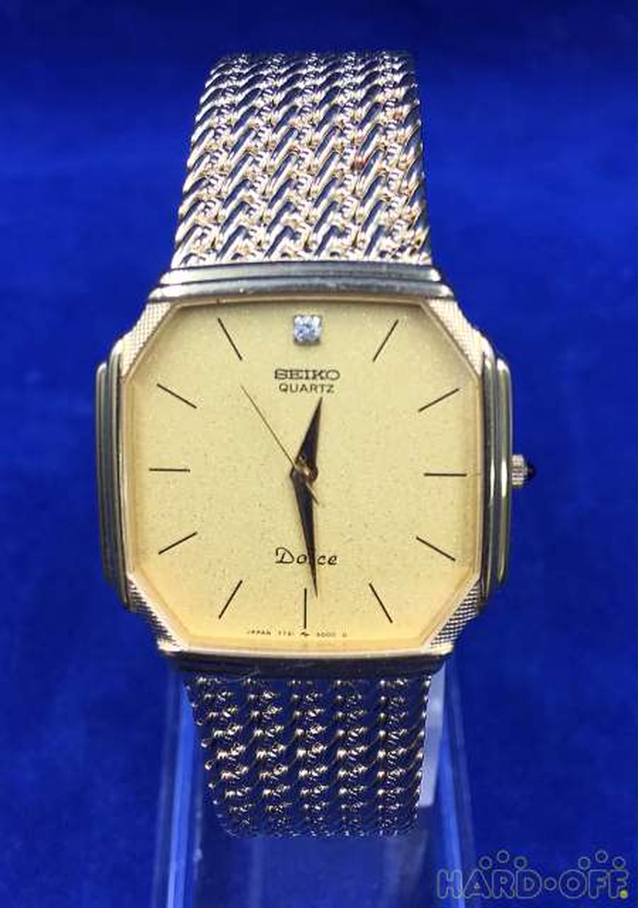 値下げ】腕時計 SEIKO Dolce 長方形ケース クォーツ 動作品 セイコー