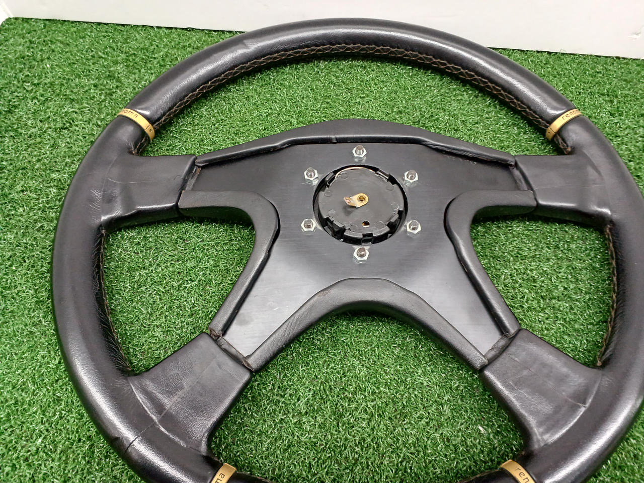 次期町内会会長 / 【当時物！】renoma レノマ ウッドステアリング 次期