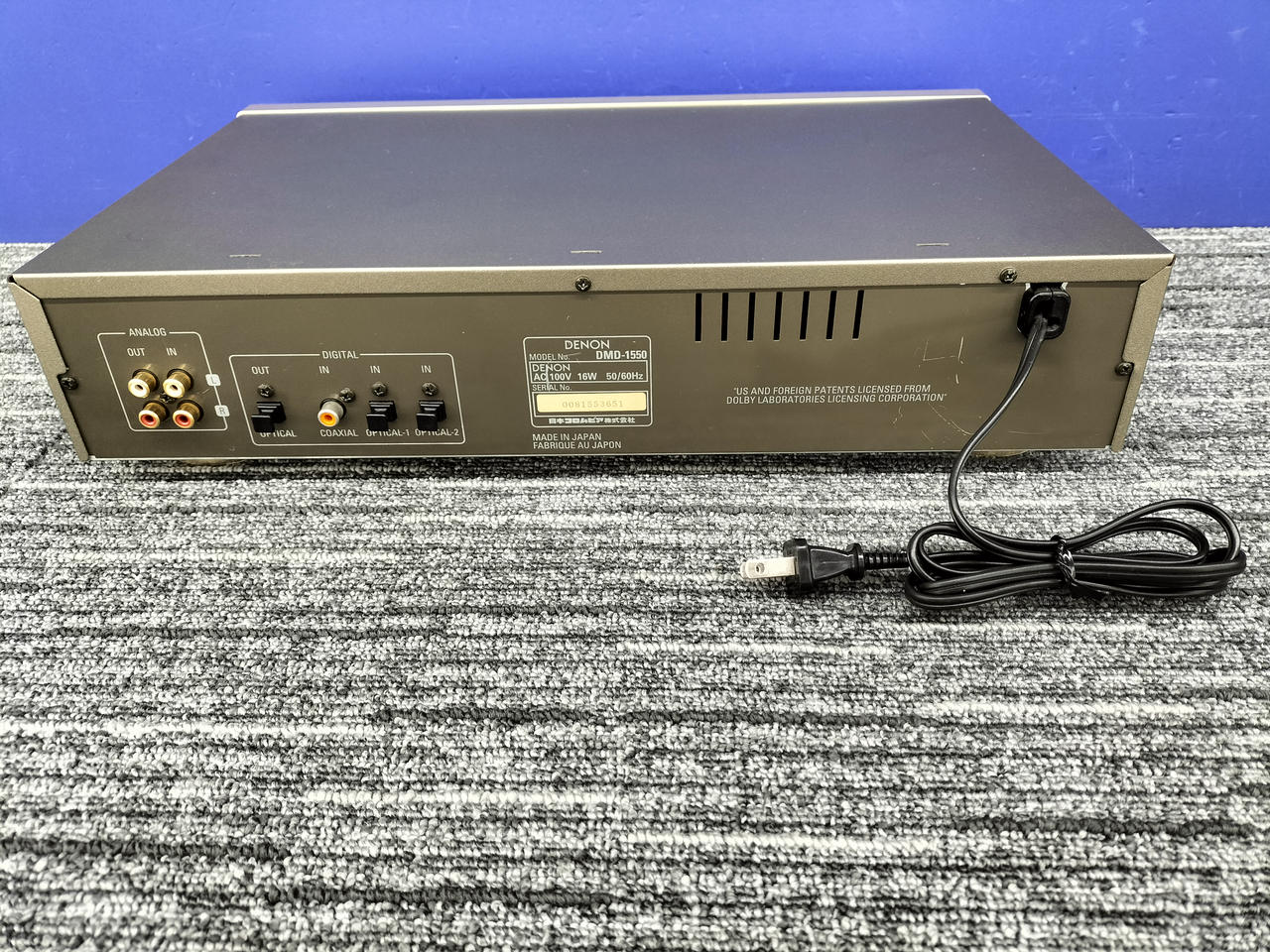 デノン / デンオン(DENON)|【リモコン欠品・メンテナンス済み】MD