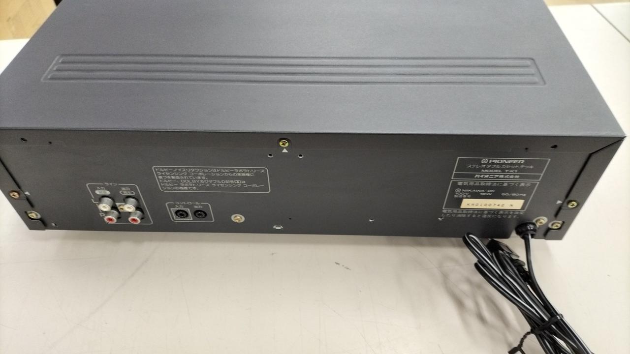 動作OK！！】ダブルカセットデッキ PIONEER T-W01AR ② 動作OK PIONEER