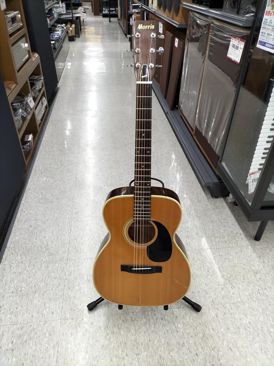 美品 弾き語りしようぜ！気分は谷村新司モーリスMFエレアコ アコギもOK