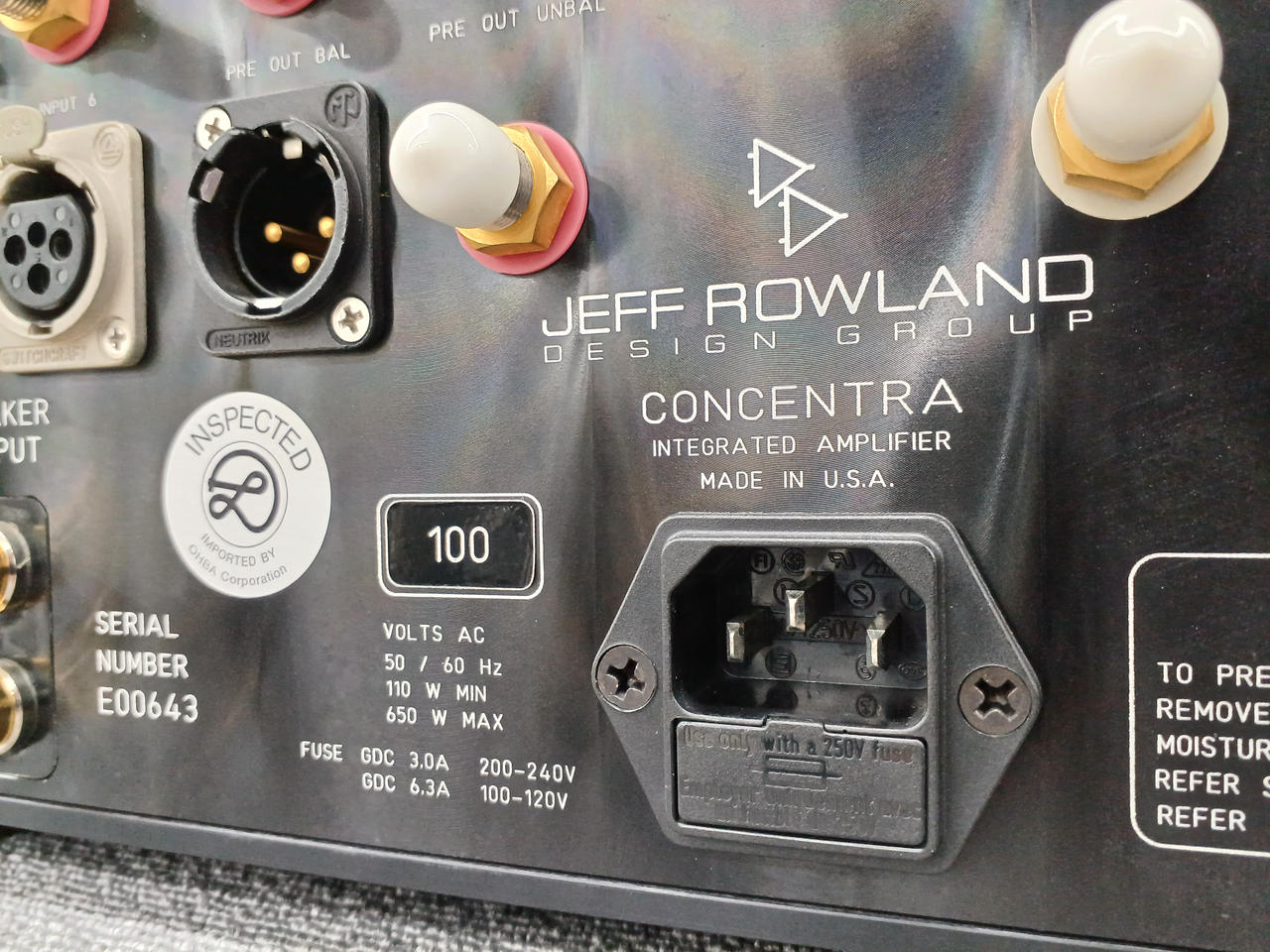 JEFF ROWLAND|プリメインアンプ|【ハードオフ公式通販】オフモール