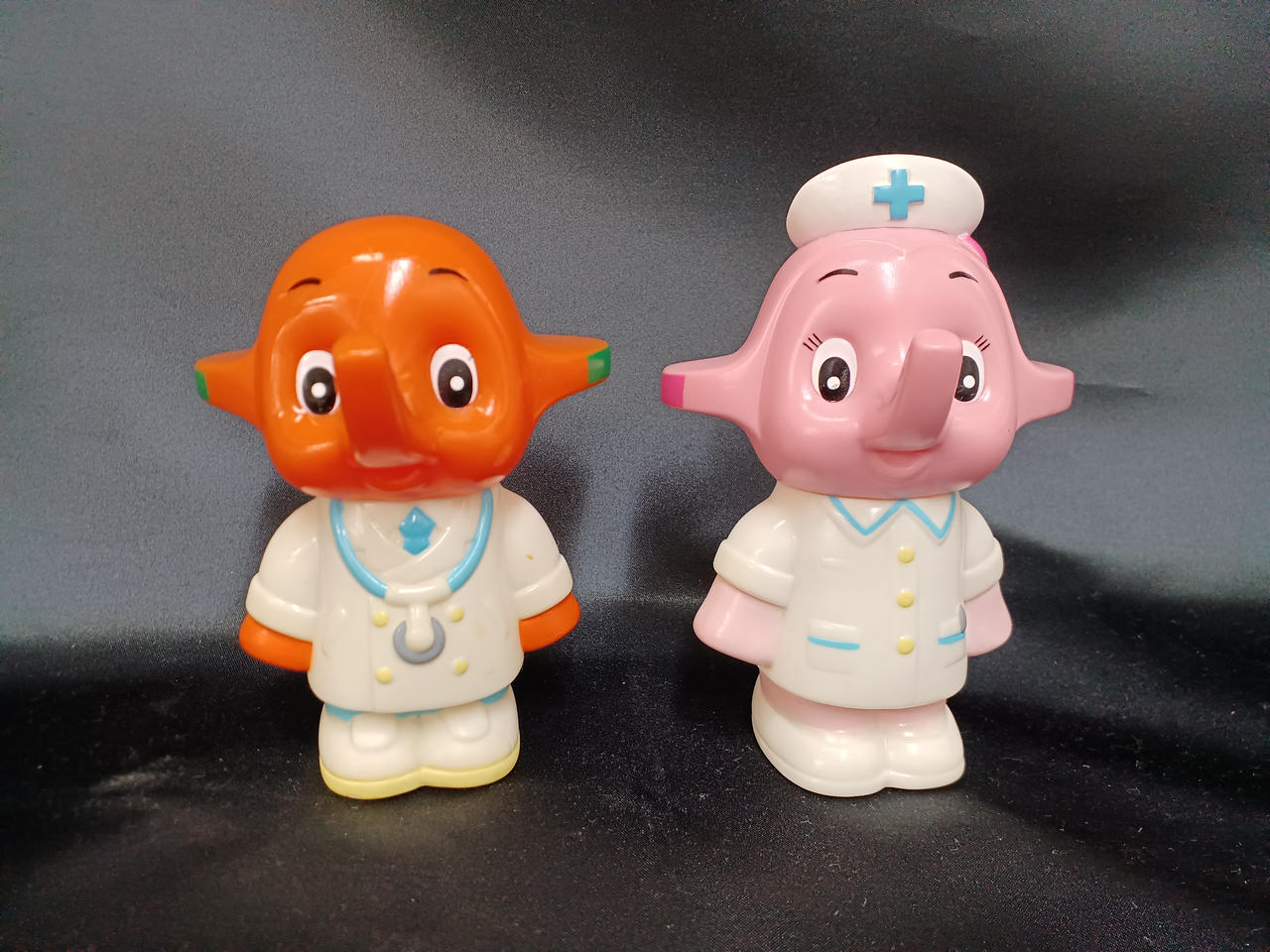 佐藤製薬|ドクターサトちゃん&ナースサトコちゃん 貯金箱|【ハードオフ