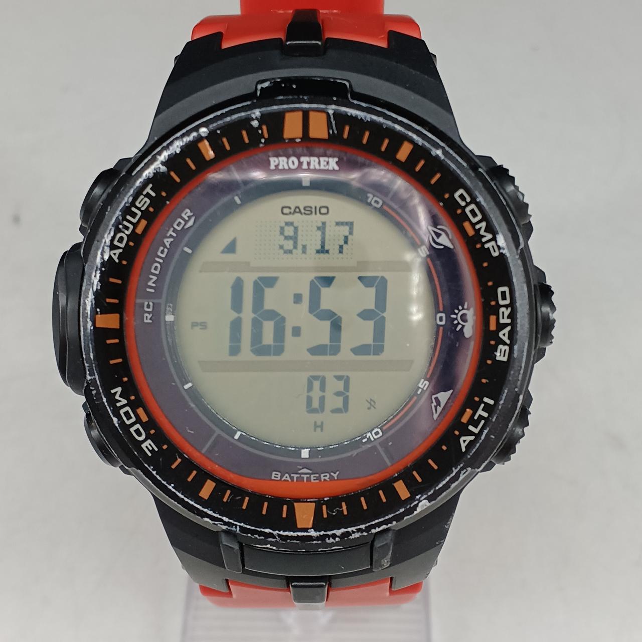 CASIO|カシオ PROTREK 電波ソーラー オレンジ|【ハードオフ公式通販