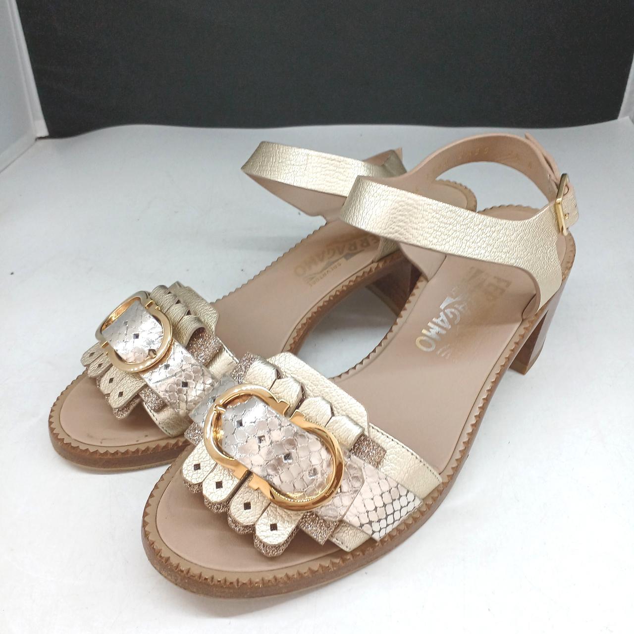 SALVATORE FERRAGAMO|フェラガモ サンダル ガンチーニ 25.5cm|【ハード