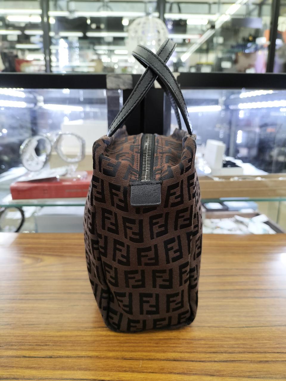 FENDI|フェンディ ズッカ柄 ハンドバッグ キャンバス|【ハードオフ公式