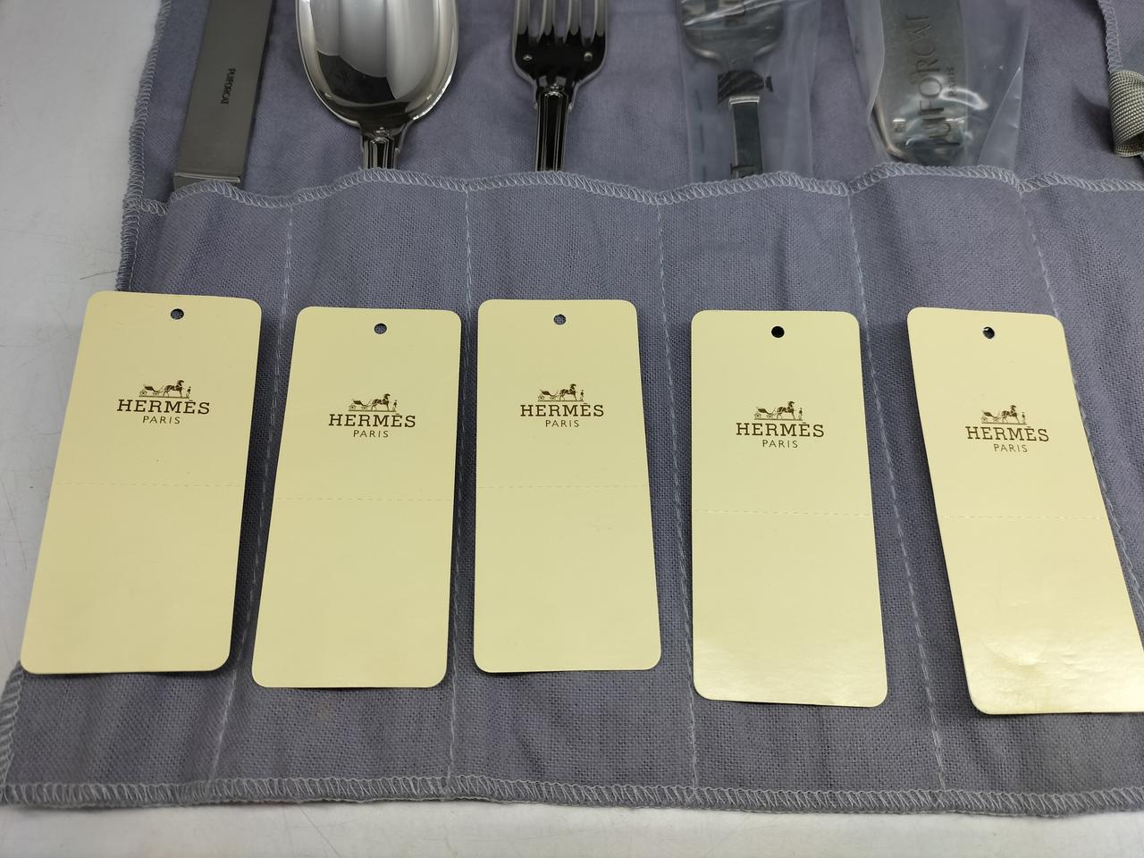 新品食器【HERMES】エルメスフォーク＆スプーンカトラリー2点