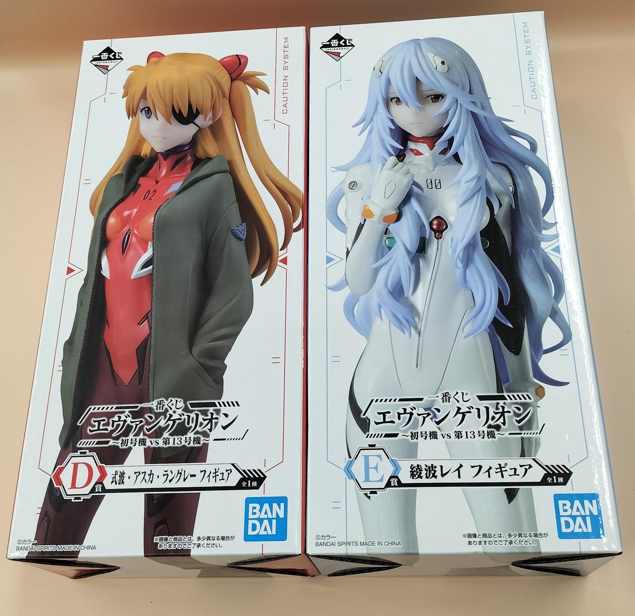 BANDAI|E賞 綾波レイ フィギュア・D賞 式波・アスカ・ラングレー