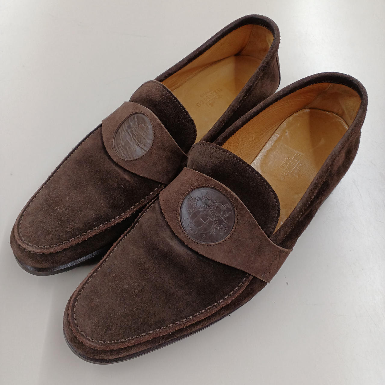 HERMES|スウェードローファー|【ハードオフ公式通販】オフモール