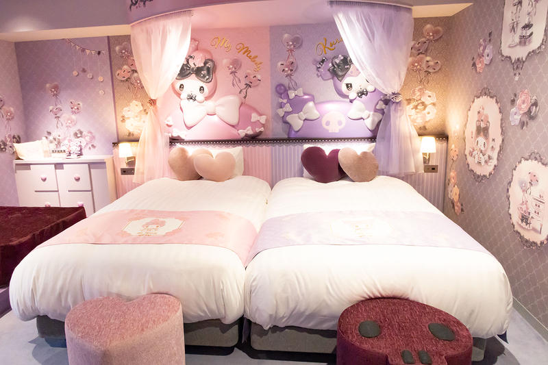 ハローキティ・マイメロディ・クロミのコラボルームに潜入してみた