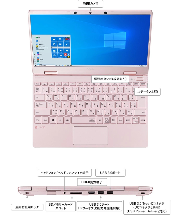 2020年春モデル LAVIE Note Mobile 12.5型ワイド NM750・NM550/RA