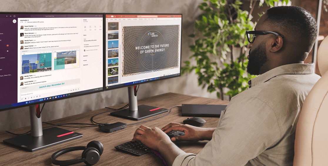 Lenovo USB Type-C デュアルディスプレイ トラベルドック(ACアダプター