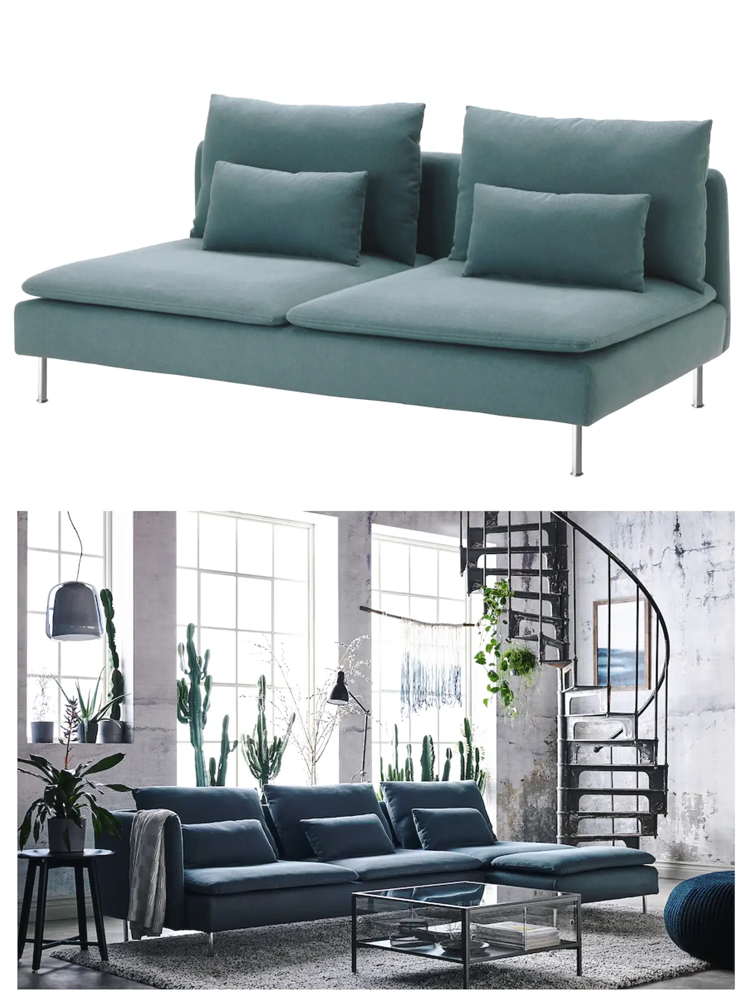 ソーデルハムン SÖDERHAMN オットマン ブルー 大阪 【引き取り