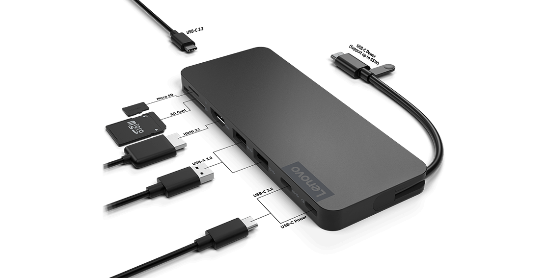 Lenovo USB Type-C スリム トラベルドック | 4X11N40212 | レノボ