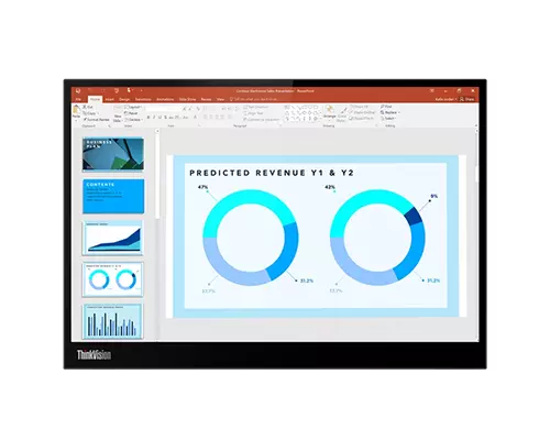 ThinkVision M14d(14型モバイル/2240×1400/IPS/USB-C) | 63AAUAR6JP