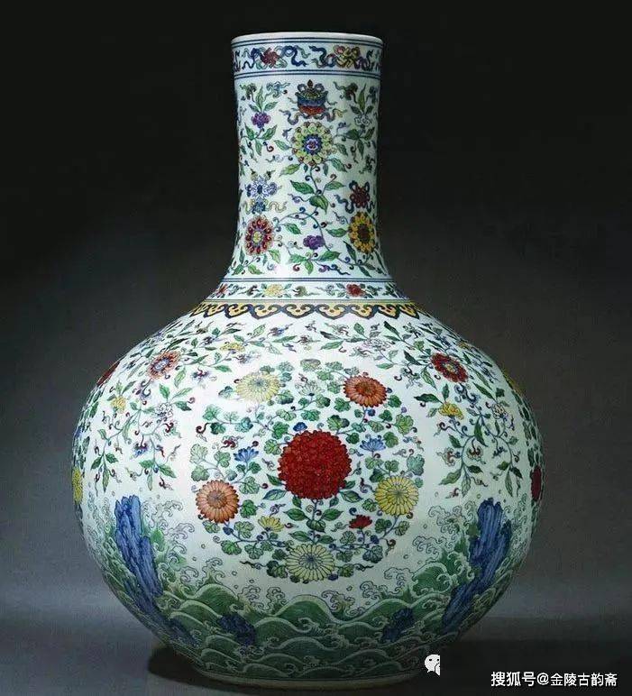 雍正斗彩与釉里红的艺术风采！_搜狐网