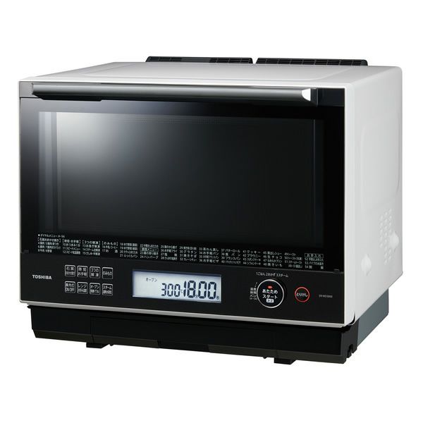 東芝 30L 過熱水蒸気オーブンレンジ 石窯ドーム 2段調理 ER-WD3000-W