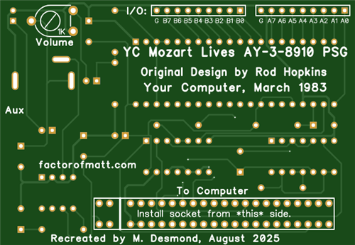 ZX-81/Spectrum Sound Card Reproduction: Your Computer, March 1983