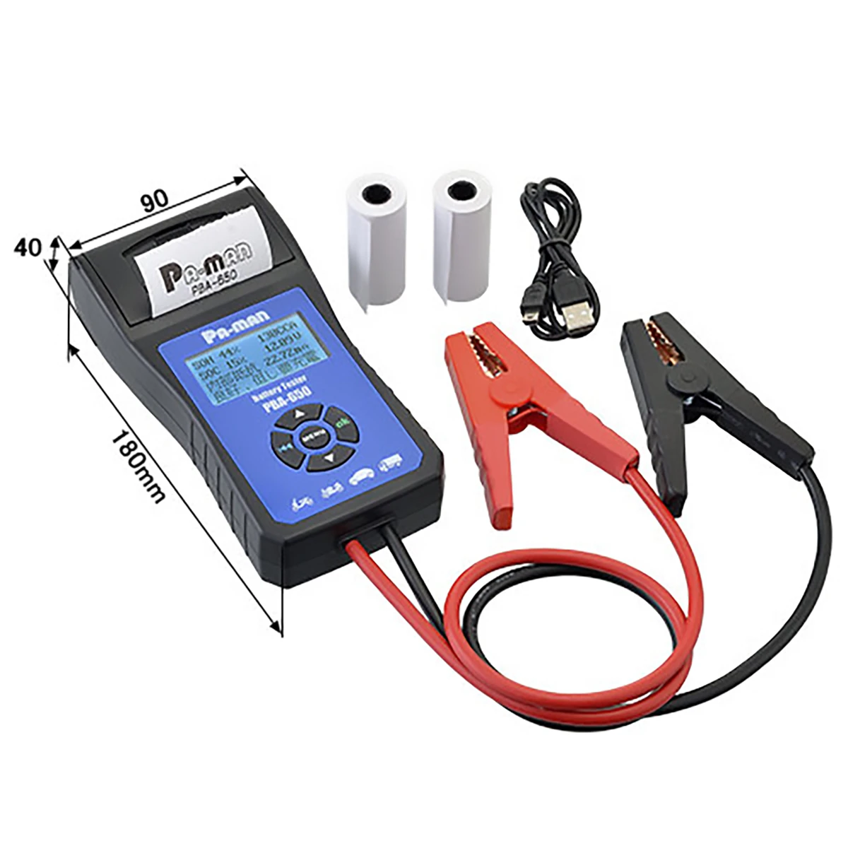 公式】パーマンショップ-バッテリーアナライザー DC12V プリンター内蔵