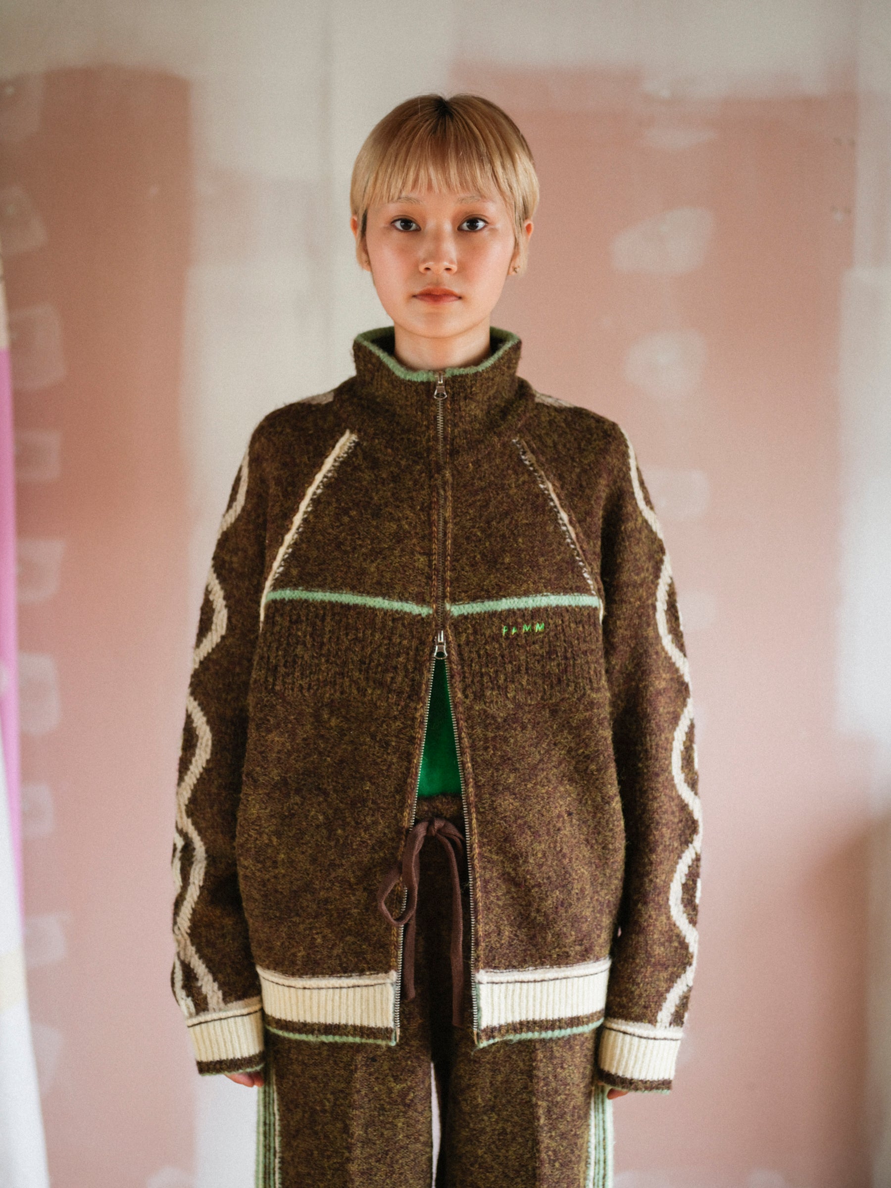 ホームウェアのニットトラックジャケット – pamm.officialstore