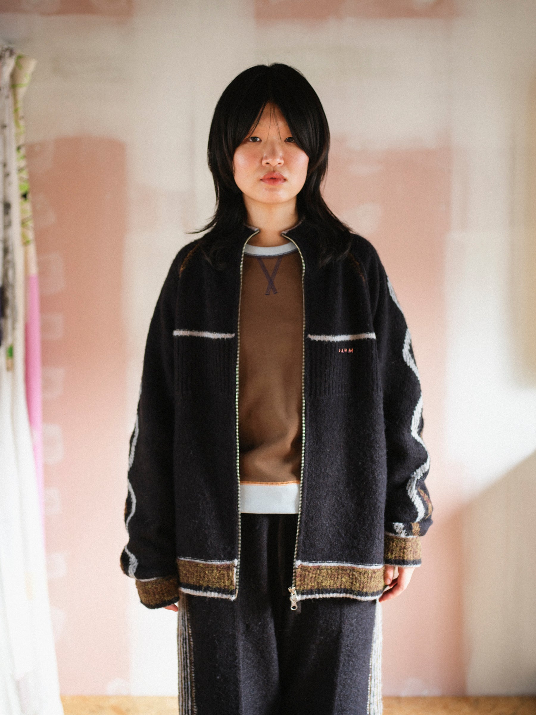 ホームウェアのニットトラックジャケット – pamm.officialstore