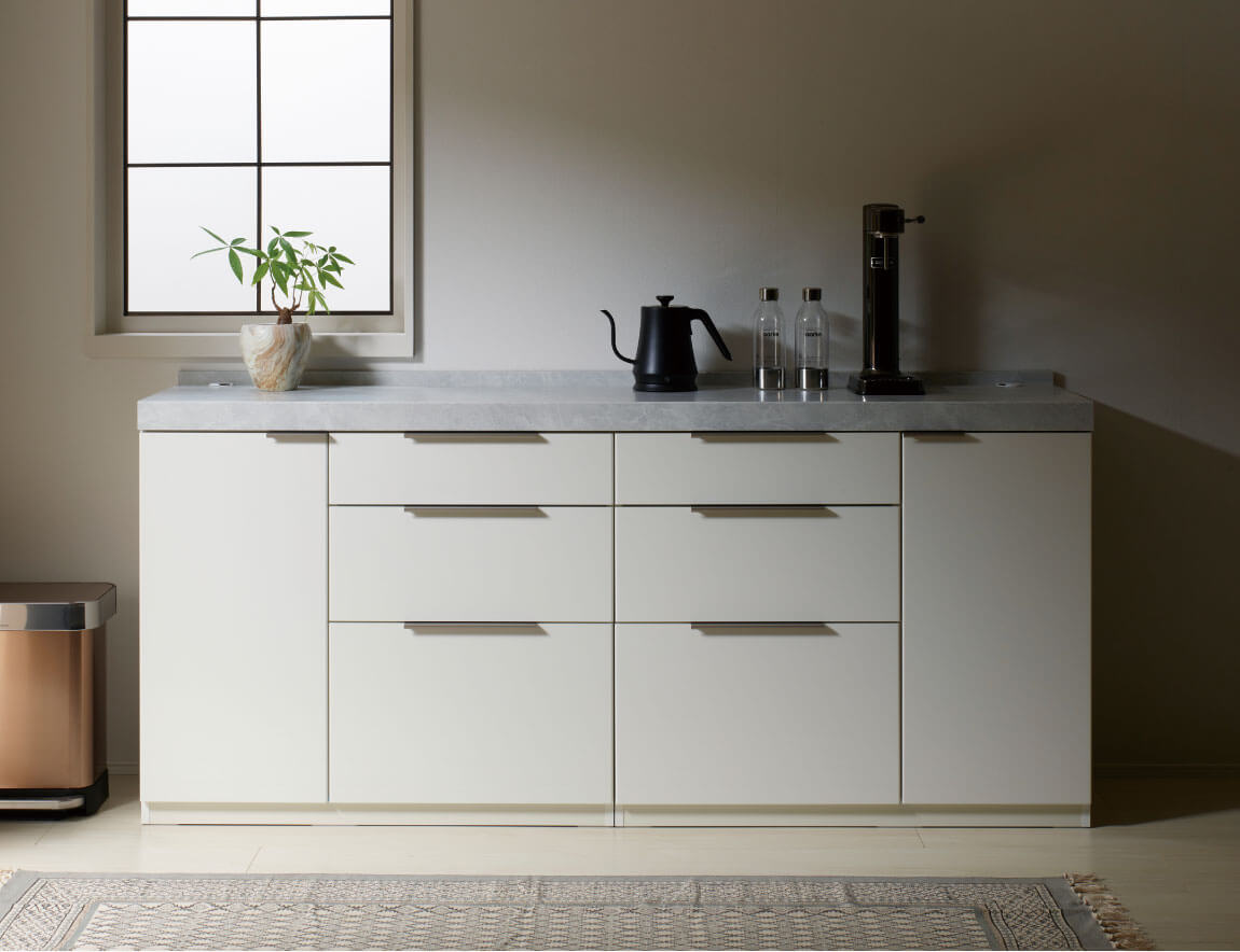 セレクト家具/食器棚・キッチン収納/LC キッチンカウンター Case-09