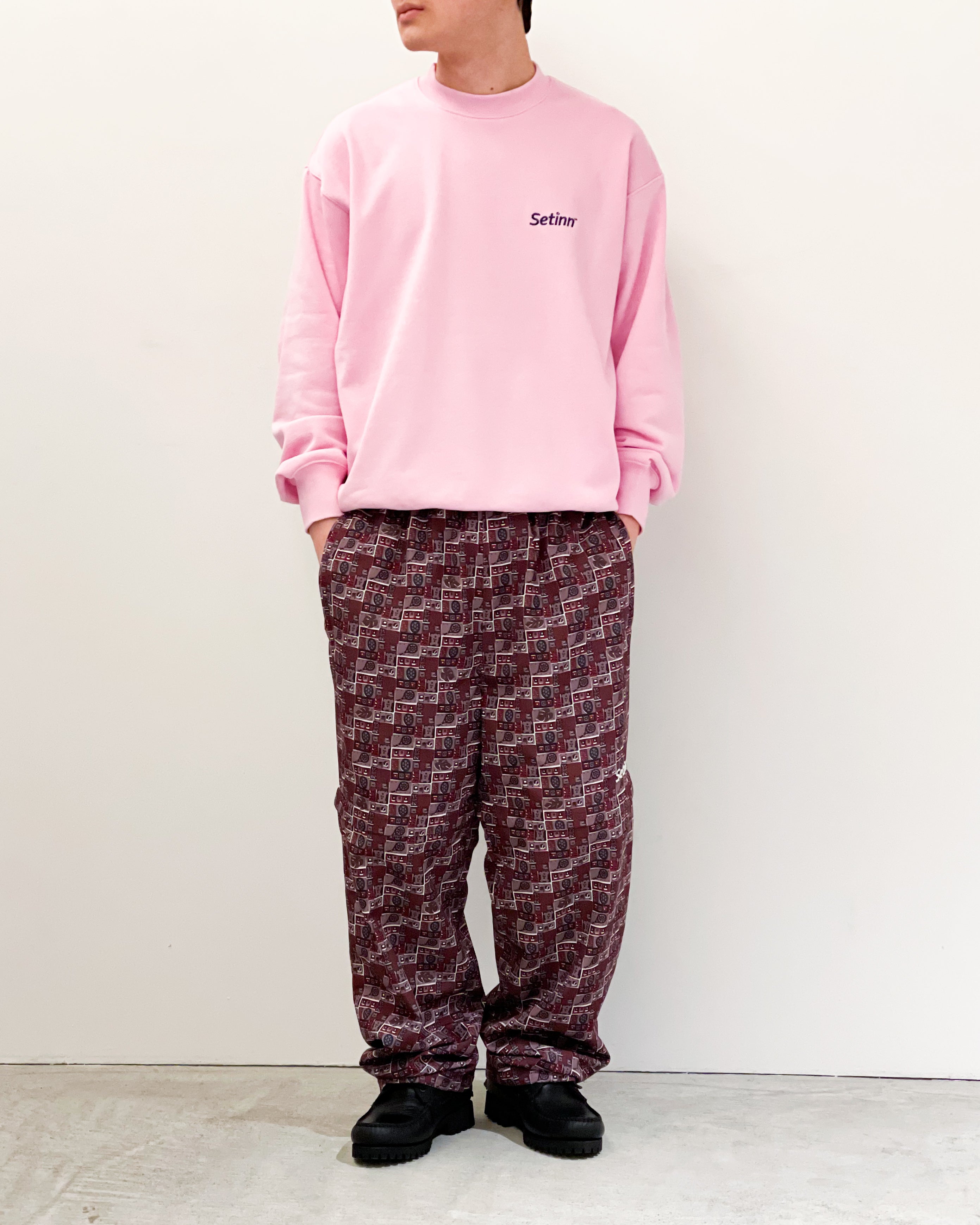 SETINN】POSTER SWEAT - PINK