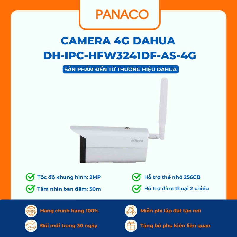 Bán camera dùng sim 4G Dahua DH-IPC-HFW3241DF-AS-4G
