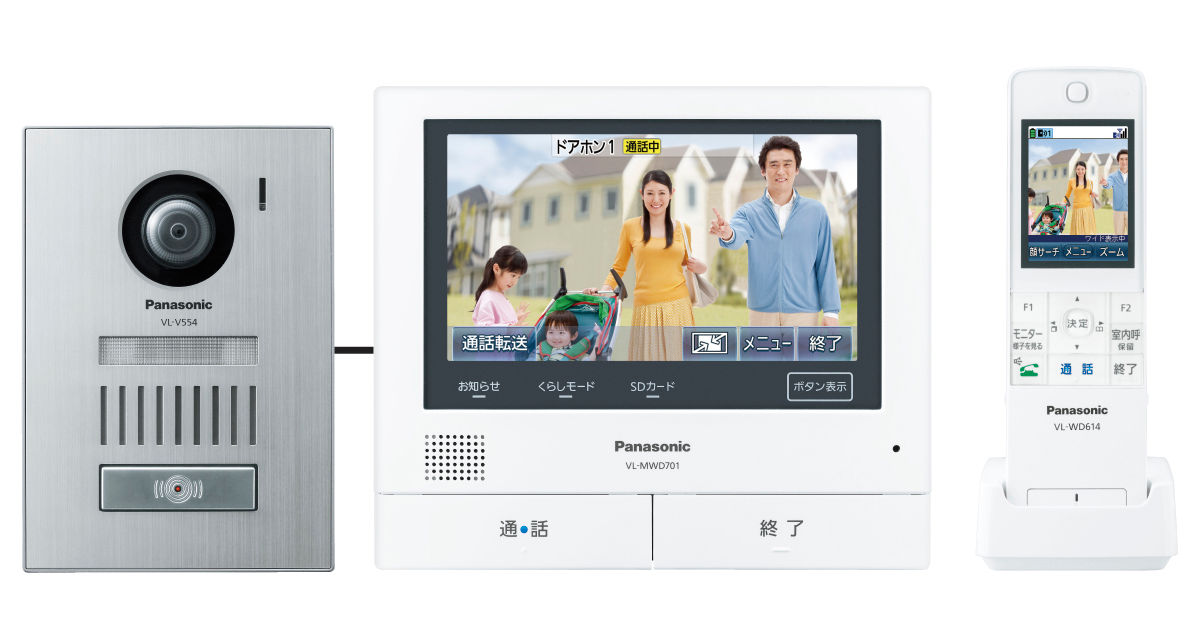概要 テレビドアホン VL-SWD701KS | インターホン・テレビドアホン