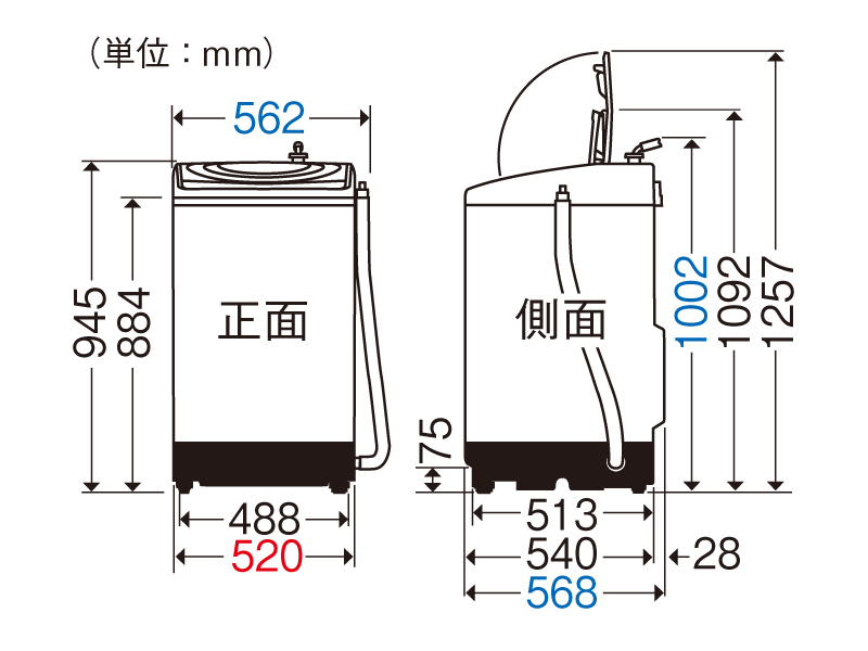 詳細情報 全自動洗濯機 NA-FS60H7 | 洗濯機・衣類乾燥機 | Panasonic