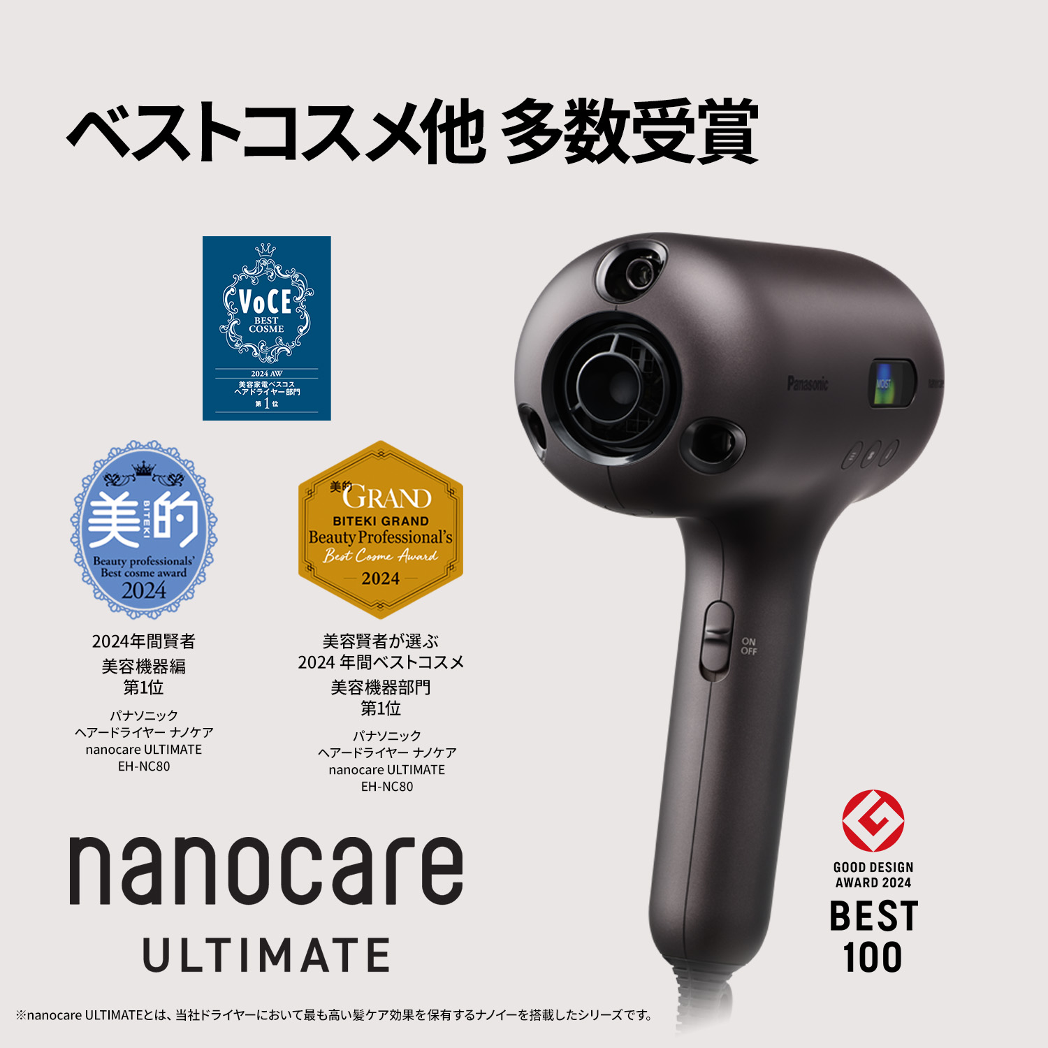 購入 ヘアードライヤー ナノケア nanocare ULTIMATE EH-NC80