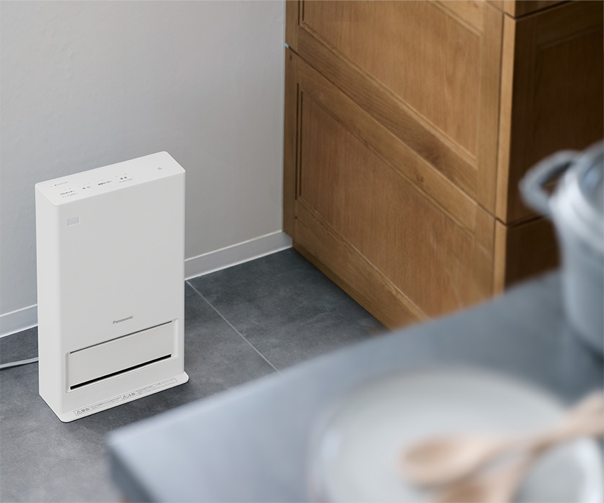 ナノイーX搭載 セラミックファンヒーターについて | 特長 ナノイーX