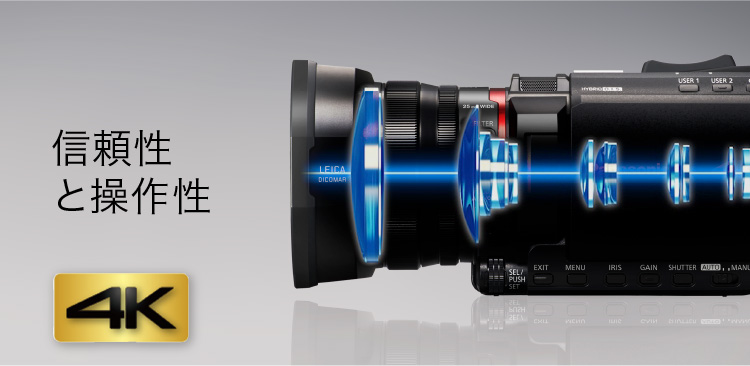 高機能＆高性能 | 特長 デジタル4Kビデオカメラ HC-X1500 | デジタル