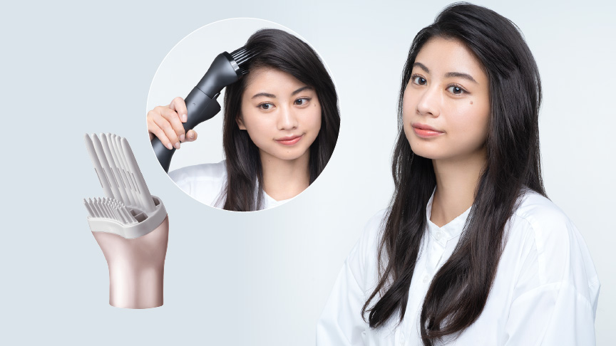 商品特長・効果 | 特長 くるくるドライヤー ナノケア EH-KN8J